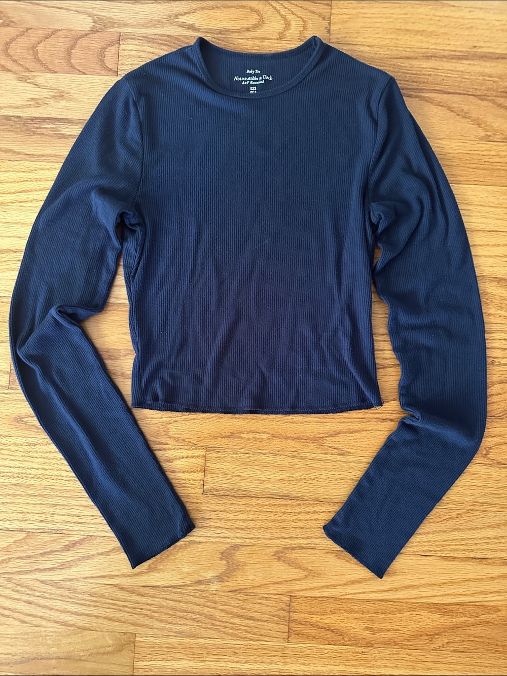 Abercrombie & Fitch Navy Baby Tee XXS